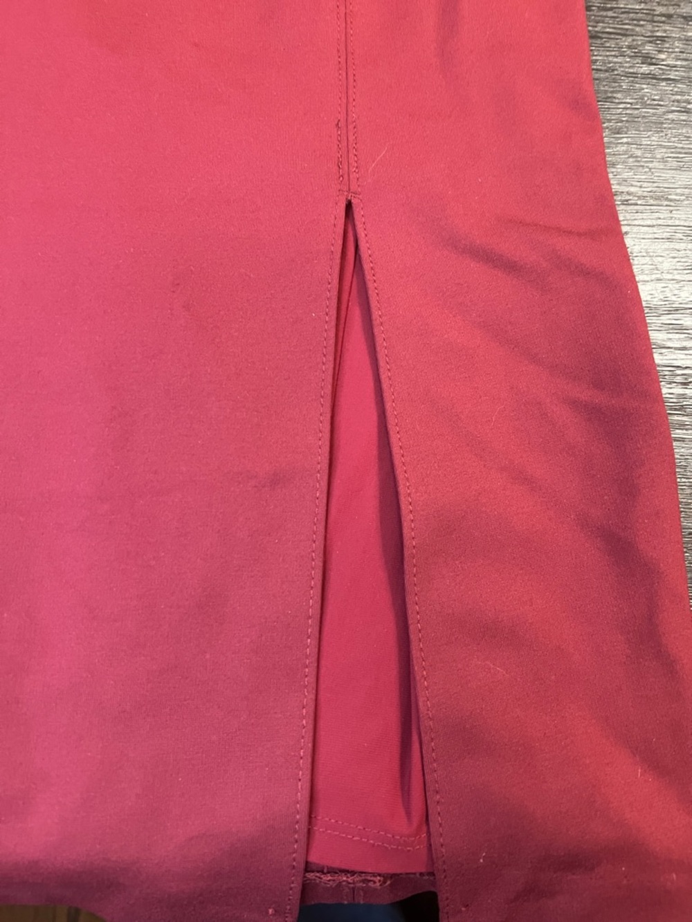White House Black Market Sleeveless Mock Neck Midi Dress - Burgundy - Picture 7 of 11